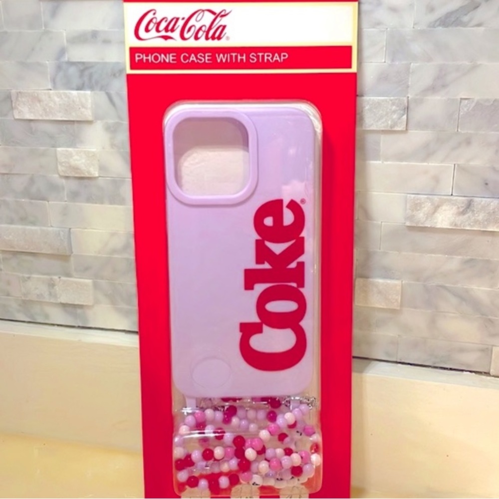 🆕 Coca-Cola Special Edition Branded Silicone iPhone Case & Wristlet